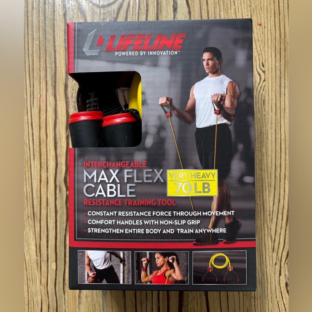 Brand new, in box, never opened

Lifeline interchangeable max flex cable: 70 lbs